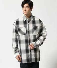 【SALE／10%OFF】SITRY SITRY オーバーサイズ オンブレ チェック シャツ 長袖 ワイドシルエット メンズ シトリー トップス シャツ・ブラウス ブラウン グレー ホワイト ブルー【送料無料】