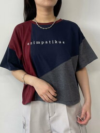 【SALE／50%OFF】NICOLE CLUB カラーブロックTシャツ ニコル クラブ トップス カットソー・Tシャツ ネイビー ホワイト