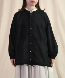 Brocante CM80ローン クレアシャツ ドミンゴ トップス シャツ・ブラウス ブラック ブルー ホワイト ベージュ【送料無料】