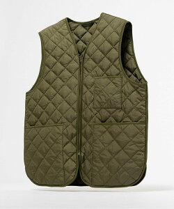 EDIFICE Barbour for MARKAWARE & EDIFICE �ʒ� QUILTING VEST �G�f�B�t�B�X �W���P�b�g�E�A�E�^�[ �_�E���W���P�b�g�E�_�E���x�X�g �u���b�N �J�[�L�O���[���y���������z