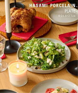 JOURNAL STANDARD FURNITURE �yHASAMI PORCELAIN/�n�T�~�|�[�Z�����zPLATE 25.5cm �W���[�i���X�^���_�[�h�t�@�j�`���[ �H��E�������E�L�b�`���p�i �H��E�M �u���b�N �x�[�W�� �z���C�g�y���������z