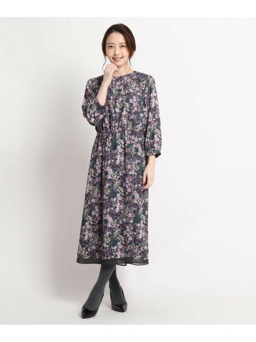 Sunauna 洗える 総柄プリントワンピース Rakuten Fashion 楽天ファッション 旧楽天ブランドアベニュー Br9132