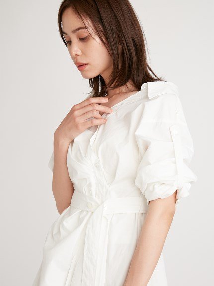 SNIDEL｜デザインシャツミニワンピース | Rakuten Fashion(楽天 