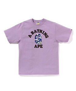 A BATHING APE BAPE CAMO GO APE POINTER COLLEGE TEE �A �x�C�V���O �G�C�v �g�b�v�X �J�b�g�\�[�ET�V���c �p�[�v�� �O���[���y���������z