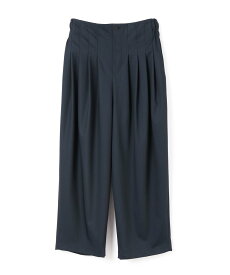 【SALE／30%OFF】mizuiro ind mizuiro ind ハイウエストタックパンツ マーコート パンツ その他のパンツ グレー ブラック ネイビー ベージュ【送料無料】