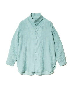 【SALE/30%OFF】GSC WOMENS SELECT GENTIL/ジャンティー シアー生地オフハイネックシャツ (WOMENS) ゴースローキャラバン トップス シャツ・ブラウス グレー ブルー ホワイト【送料無料】