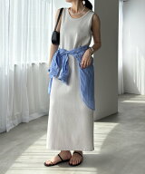 DouDou 【全骨格細見え】ブークレーダンボールタンクワンピース ドゥドゥ ワンピース・ドレス その他のワ…