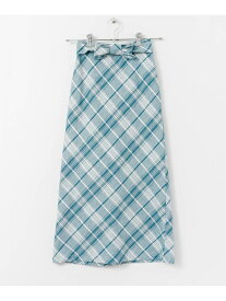 【SALE／60%OFF】SENSE OF PLACE チェックナロースカート センス オブ プレイス スカート その他のスカート ブルー