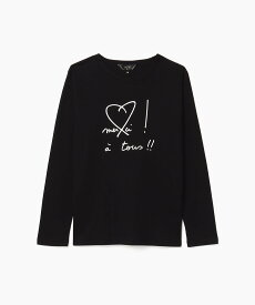 To b. by agnes b. WU61 TS メルシーアトゥロングTシャツ アニエスベー トップス カットソー・Tシャツ ブラック【送料無料】