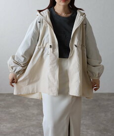 【SALE／38%OFF】mitis mitis/(W)ドロストフード付きブルゾン リラクロ ジャケット・アウター ブルゾン・ジャンパー ホワイト ブラック カーキグリーン