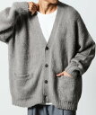 【SALE／50%OFF】FREAK'S STORE リラックスフィット シャギーニット ルーズカーディガン 【限定展開】 25AW フリークスストア トップス カーディガン ネイビー グレー グリーン ブラック
