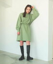 WEST DRAWSTIRNG SWEAT DRESS