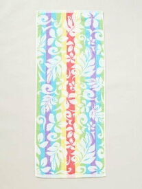 Kahiko ハワイアンフラワーグラデーションフェイスタオル アミナコレクション インテリア・生活雑貨 タオル ブルー