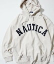 【SALE／50%OFF】NAUTICA Arch Logo Sweat Hoodie フリークスストア トップス パーカー・フーディー ブラック グレー パープル ネイビー【送料無料】