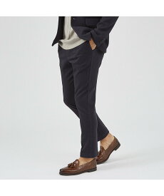 【SALE／62%OFF】ABAHOUSE LASTWORD 【秋冬生地/セットアップ対応】ヘリンボーン柄 ニット スラックス パンツ アバハウス パンツ スラックス・ドレスパンツ グレー ネイビー