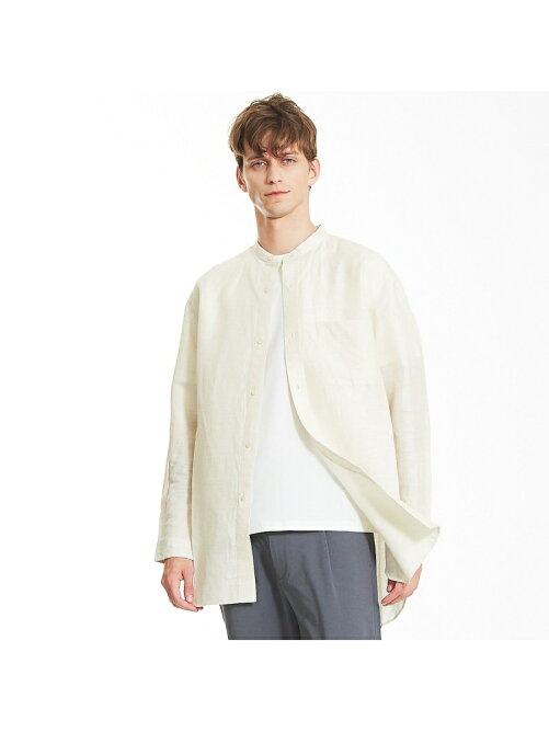 Abahouse リネンカールマイヤーバンドカラーロングシャツ Rakuten Fashion 楽天ファッション 旧楽天ブランドアベニュー P