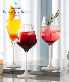 Villeroy & Boch [公式] ビレロイ&ボッホ ワイングラス ペアセット ロックブラン ビレロイアンドボッホ 食器・調理器具・キッチン用品 グラス・マグカップ・タンブラー レッド ホワイト【送料無料】