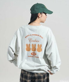 【SALE／31%OFF】FREAK'S STORE miffy cookie柄 プリント スウェット 25AW フリークスストア トップス スウェット・トレーナー ブラック グレー【送料無料】