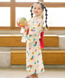 【SALE／35%OFF】apres les cours 【2WAY】アプレのはんなりGIRLSセパレート浴衣 エフオーオンラインストア 着物・浴衣・和装小物 浴衣 イエロー ピンク ブルー オレンジ パープル