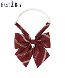 EASTBOY School リボン レジメ ラメ入り 通学 女子 中学生 高校生 スクール 入学式 卒業式 イーストボーイ スーツ・フォーマル ネクタイ・蝶ネクタイ ネイビー レッド