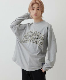 JUNRed PARAGRAPH/ARCH LOGO LONG SLEEVE TEE/NO.22/22SS ジュンレッド トップス カットソー・Tシャツ グレー ネイビー【送料無料】