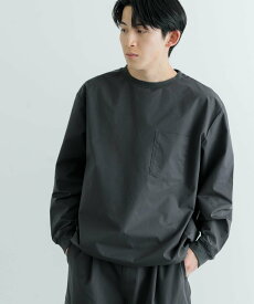 【SALE／45%OFF】URBAN RESEARCH ITEMS 撥水*イージーケア 裾ドロストTops アーバンリサーチアイテムズ トップス カットソー・Tシャツ グレー ブラック ホワイト