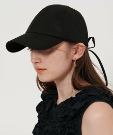 UNITED ARROWS コットン バックリボン キャップ UV ユナイテッドアローズ 帽子 キャップ ブラック グリーン ベージュ【送料無料】