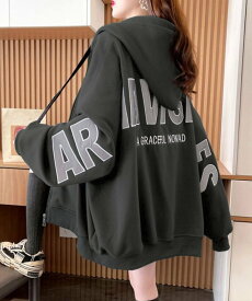【SALE／30%OFF】miniministore 韓国風フード付きジップパーカーレディース ミニミニストア トップス パーカー・フーディー ベージュ グレー【送料無料】