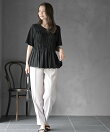 接触冷感シャーリングビスチェドッキングT