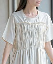接触冷感シャーリングビスチェドッキングT