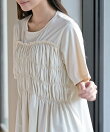 接触冷感シャーリングビスチェドッキングT