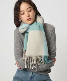 【SALE／50%OFF】UNITED ARROWS green label relaxing ウール 柄 ストール ユナイテッドアローズ アウトレット ファッション雑貨 マフラー・ストール・ネックウォーマー グリーン イエロー