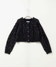 【MAQWEL/マクウェル】クロップドケーブルカーディガン