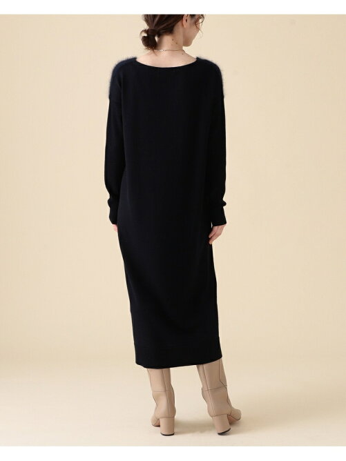 Demi Luxe Beams Demi Luxe Beams フロントフラッフィ Vネック ワンピース Rakuten Fashion 楽天ファッション 旧楽天ブランドアベニュー Dg7136