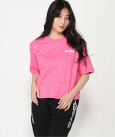 GUESS GUESS Tシャツ (W)Aletha 4G Crop Tee ゲス トップス カットソー・Tシャツ ピンク【送料無料】