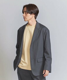 BEAUTY&YOUTH UNITED ARROWS ソロテックス 2ボタン リラックス ジャケット -セットアップ対応- ビューティー＆ユース　ユナイテッドアローズ ジャケット・アウター テーラードジャケット・ブレザー グレー ネイビー【送料無料】