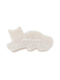 【SALE／20%OFF】gelato pique 【CAT DAY】キャットヘアクリップ ジェラートピケ ヘアアクセサリー その他のヘアアクセサリー ホワイト ピンク