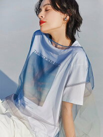 emmi 【emmi atelier】eco フォトTシャツ エミ トップス カットソー・Tシャツ ホワイト イエロー【送料無料】