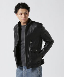 AVIREX LEATHER MILITARY RIDERS JACKET/���U�[ �~���^���[ ���C�_�[�X �A���B���b�N�X �W���P�b�g�E�A�E�^�[ ���C�_�[�X�W���P�b�g �u���b�N �O���[���y���������z