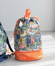 BAYFLOW 【RUSTY(ラスティ)】プールバッグ[42cm×34.5cm](KIDS) ベイフロー バッグ ショルダーバッグ オレンジ ネイビー