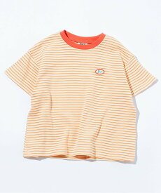 BREEZE ミジンボーダーTシャツ エフオーオンラインストア トップス カットソー・Tシャツ レッド グリーン イエロー