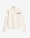 Maison Kitsune DOUBLE BOLD FOX HEAD HALF ZIP COMFORT SWEATSHIRT メゾン キツネ トップス スウェット・トレーナー ホワイト【送料無料】