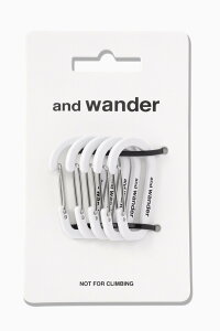 and wander mini carabiner set �A���h�����_�[ �X�|�[�c�E�A�E�g�h�A�p�i �A�E�g�h�A�E���W���[�E�L�����v�p�i �O���[ �z���C�g �u���b�N