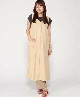 【SALE／20%OFF】cloudnine 【2026 新作】Vネックノースリーブワンピース ツイルコットン 前開きジャンス…