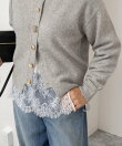 【TORRAZZO DONNA】【林(mayumi_nol)別注】ビジューカーディガン