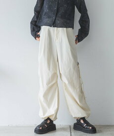 【SALE／49%OFF】JEANASIS サイドベルトカーゴパンツ ジーナシス パンツ その他のパンツ ブラック ホワイト カーキ【送料無料】