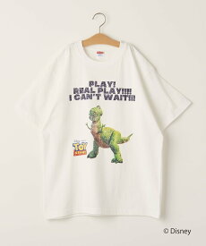 【SALE／40%OFF】BEAUTY&YOUTH UNITED ARROWS ＜info. BEAUTY&YOUTH限定 TOY STORY COLLECTION＞ REX Tシャツ ユナイテッドアローズ アウトレット トップス カットソー・Tシャツ ホワイト ネイビー