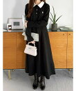 【U.S.POLO.ASSN】ポロ衿カットソーワンピース