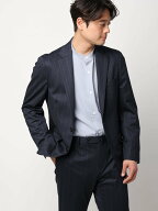 【SALE／5%OFF】SUIT SQUARE SMACTIVE ジャケット ウォッシャブル ストレッチ ジャージー ストライプ ス…