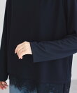 バックスリットレースプルオーバー